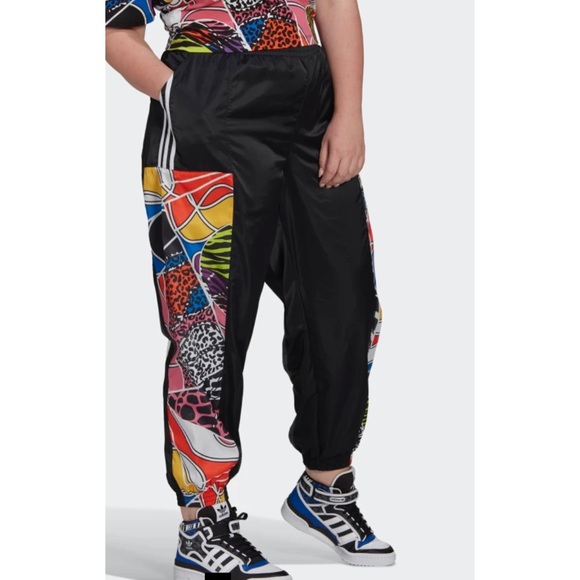 ADIDAS RICH MNISI PLUS SIZE TRACK PANTS - Picture 5 of 5